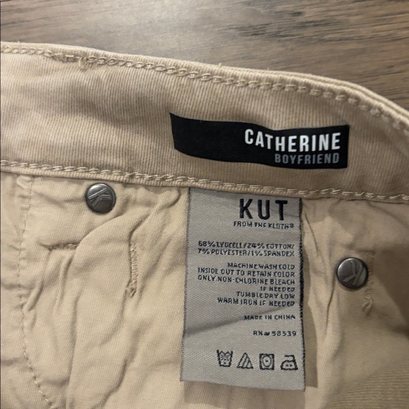 New With Tags Kut from the Kloth Catherine Boyfriend Pqnt in Wheat Sz 4 - Picture 7 of 12